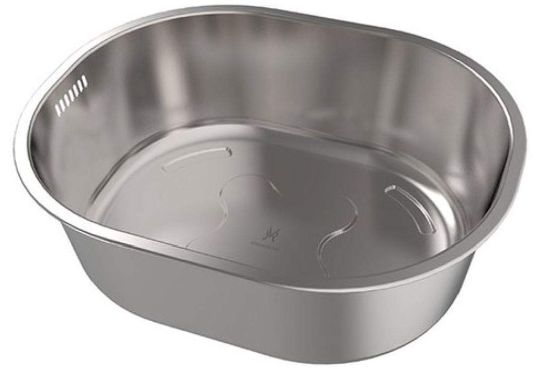 Stainless Steel Kitchen Dishpan Basket Bowl 8.4Quarts Sink Tub