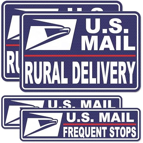 ROMINVIC Heavy Duty Reflective Mail Carrier Car Magnets Cover
