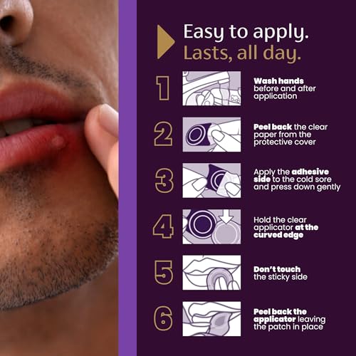 Image of Mederma Cold Sore Discreet Healing Patch - Hydrocolloid Gel for Fast Healing, Relieves Pain, Redness & Swelling, Conceals Cold Sores, 15 Count (Pack of 4)
