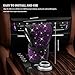 Tecledsn Bling Bling Auto Gear Shift Knob Cover, Car Shifter Cover, Shift Gear Cover with Crystal Glitter Bling Rhinestones, Interior Accessories Car Knob Gear Stick Protector for Women Girl (Purple)