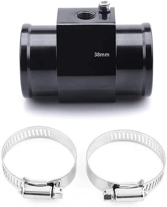 Adaptador de Sensor de Temperatura da Água ZHSYMX em Alumínio Preto 38 mm – 1 unidade