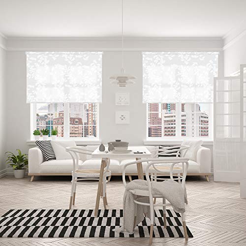 VIEWTEX | Estor Enrollable Traslúcido Estampado Polar Blanco 165 X 190cm | Fabricado en España | Garantia 5 años