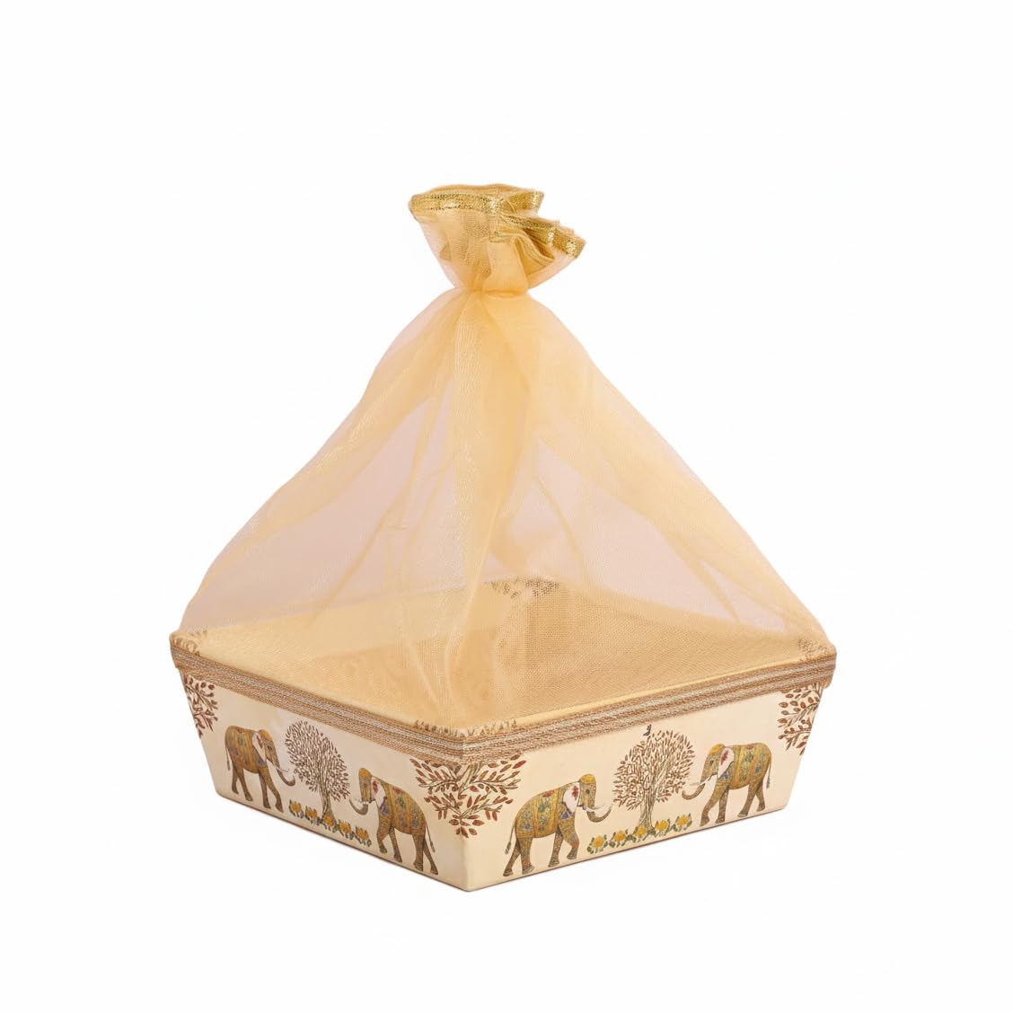 Oye Happy - DIY Gift Hamper – Paper Box with Net Packing | Birthday | Corporate Gifting | Return Gifts | New Year Hampers | Personalised Gifts