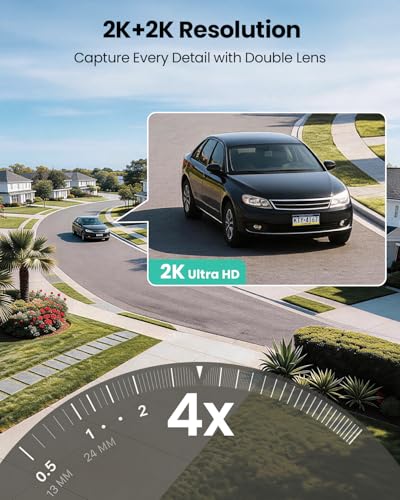 Image of LIWAN 4G LTE Cellular Security Camera Wireless Outdoor, No WiFi Dual Lens, 360 PTZ & Fixed Dual Lens, 2K Color Night Vision, PIR Human Detection, IP66 Weatherproof, 2-Way Audio, Built-in SIM Card