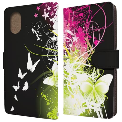 DIGNO SX5 KC-S306 �P�[�X �蒠�^ �X�}�z�P�[�X ���U�[�� �J�o�[ �J���������� ���X Butterfly [�f�U�C��L] �f�B�O�mSX5 �g�����h�Q�[�g dc-1015