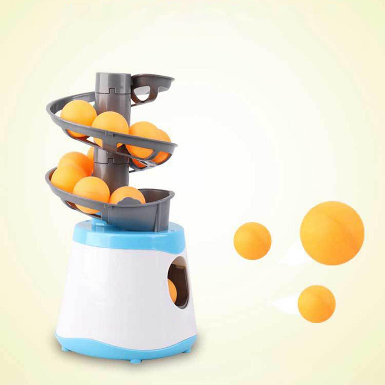 Gralara Tischtennis Roboter Automatische Trainingsmaschine Pingpongball Auswurfsystem Trainingsunterstützung Stabil Gebaut Passend für Sporttraining