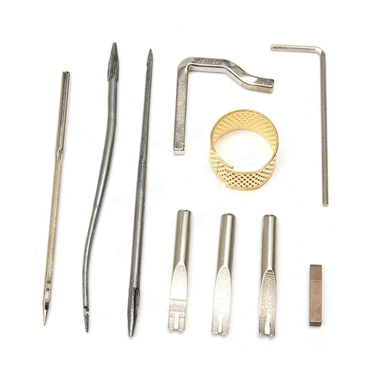 TEHAUX Kit Strumenti per Pelle Fai da Te 59 Pezzi per Cucito Manuale | Plastica e Metallo, per Riparazioni e Cuciture su Pellicce e Materassi, Set per Amanti del Fai da Te