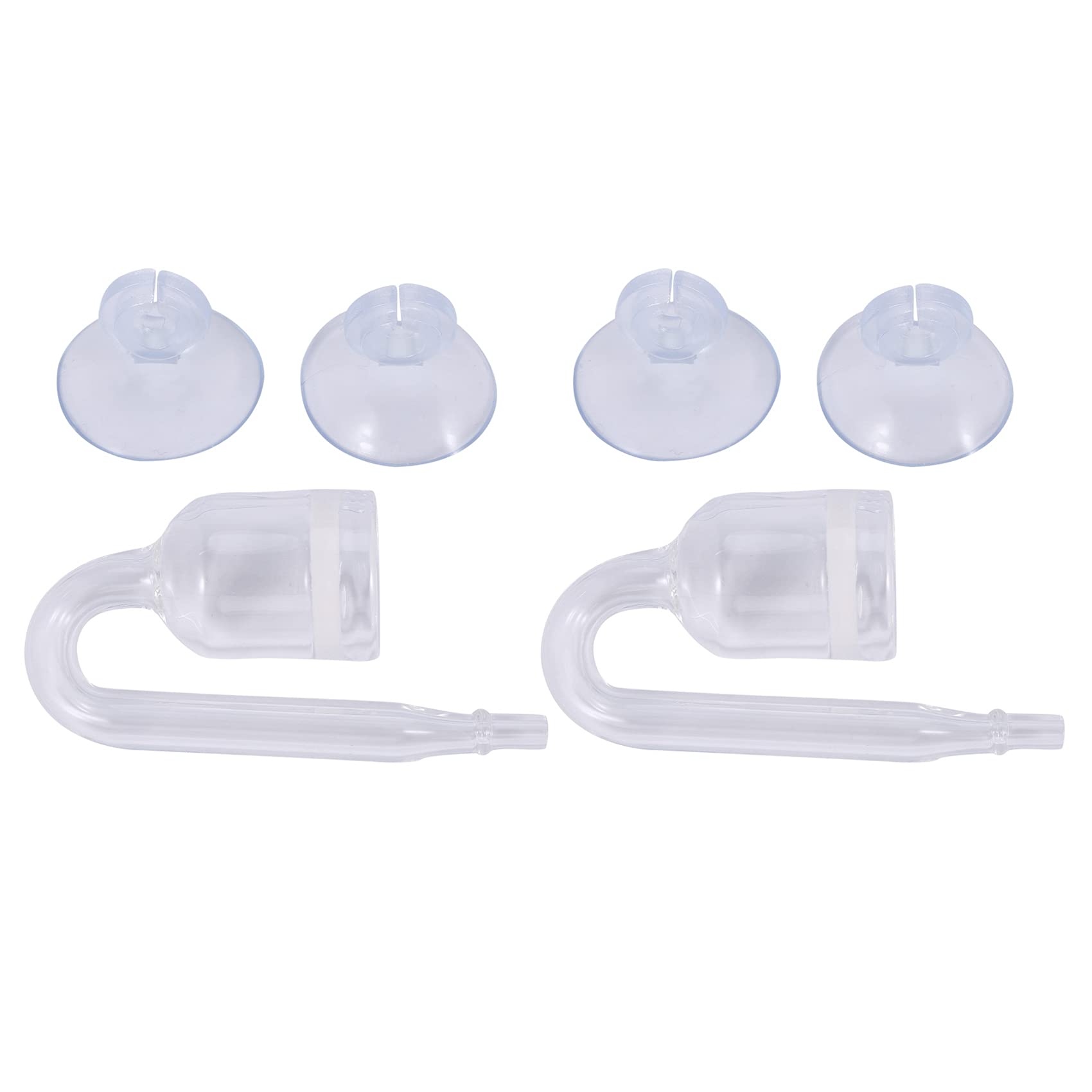 Wesafrae 2X Aquarium Fish Tank CO2 Diffuser Carbon Dioxide Reactor with Ceramic Disc + 4 Suckers