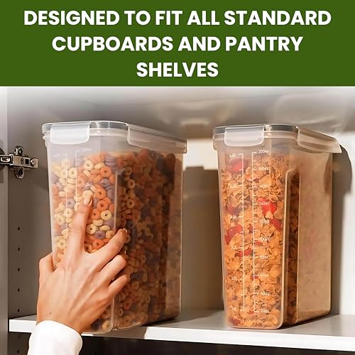 GRANZ Big Sized 6.3 Liter Food Container Pack of 2 | Food Storage Container with lid | Kitchen storage & Airtight Food Container Set | Cereal & Dry Food Storage Containers for Sugar,Flour etc. - Image 6