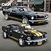 CaDA C55034W Shelby GT 350H Mustang Black Supercar Building Block Model, 285 Pieces, 1:24 Scale, Adult Collectible Toy