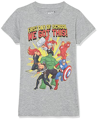 T-shirt Marvel First Day of School style athlétique chiné résistant taille XL