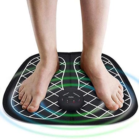 Monil Electric EMS Foot Massager Foot Muscle Stimulator Massager Wireless Low Frequency Feet Physiotherapy ABS Simulator Massage Mat