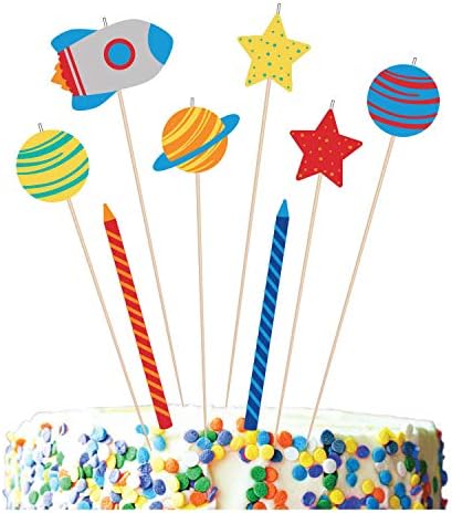 Amscan 672278 - Blast Off Birthday Space Party Hanging Swirl Decorations - 12 Pack