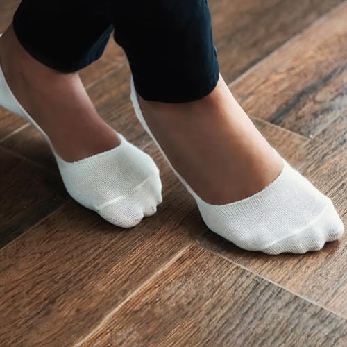 Image of HEELIUM Bamboo No Show Socks for Men | Odour Free & Breathable | 3X Softer Than Cotton Socks | Low Cut Socks | Size (UK 6-10)