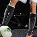 Lljsszr Soccer Shin Guard Football Leg Sleeve Shockproof Stretch Leg Cover Shin Pads for Volleyball Riding Softball Outdoor Sports, XL
