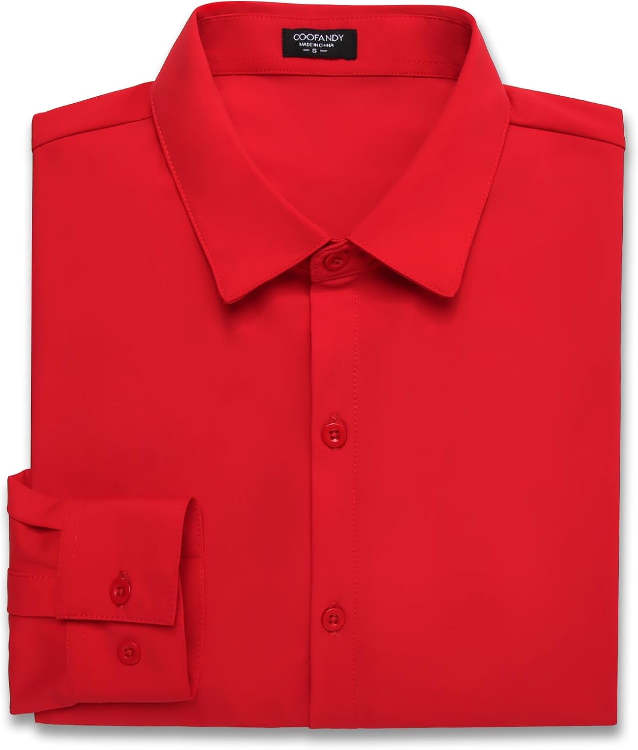 COOFANDY Men's Muscle Fit Dress Shirts Wrinkle-Free Long Sleeve Casual Button Down Shirts - Image 7