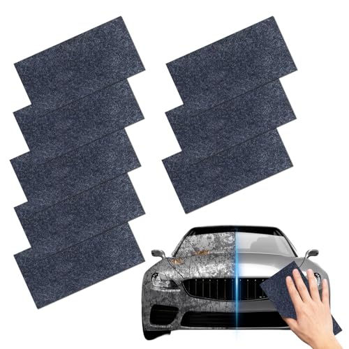 EHIOG 8 Stück Nano Kratzerentferner Tücher Nano Kratzerentferner Tücher für Auto Lackreparatur Entfernt Leichte Kratzer Schrammen Lackpflege für Lackpflege Universell für alle Fahrzeugtypen