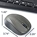 Verbatim Wireless Silent Mouse & Keyboard Combo - 2.4GHz with Nano Receiver - Ergonomic, Noiseless, and Silent for Mac and Windows - Graphite (99779)