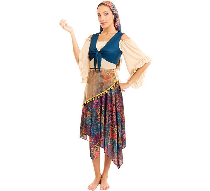 Partilandia | Disfraz de Zíngara para mujer (Talla M)