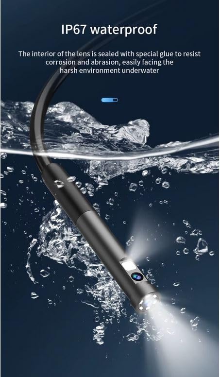 1920P HD 16.4FT Dual-Lens Endoscope Camera with Light, USB Type C Borescope, Pipe Semi-Rigid Snake, Scope Camera with 8+1 LED Lights for Android and iOS Smartphones, iPhone, iPad, Samsung. KEEMIKA Dual-Lens 16FT image 6 of 9 B0D3J7337C