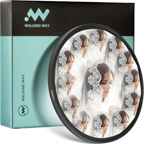 Walking Way Kaleidoscope Prism Lens Filter, Special Effect Filters with Multiple Refracting Subjects, Prism Crystal Glass for SLR, Creative Photography (58mm)