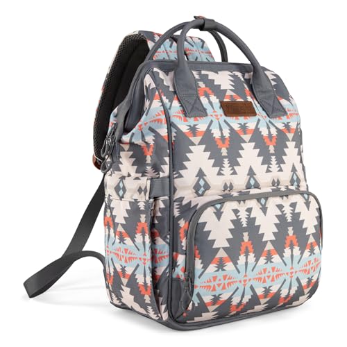Image of Wrangler Callie Diaper Bag Backpack with Stroller Straps Multifunction Baby Travel Bag WG2210-9110GY