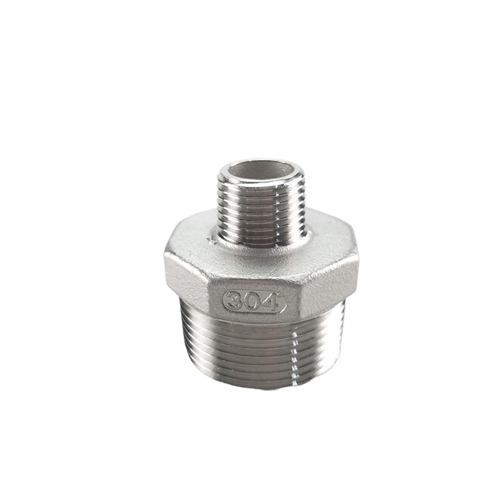 Epaknhgd Men's Dn32dn20 1Pc Thread 304 Stainless Steel Pipe Fitting Reducer Hex Nipple