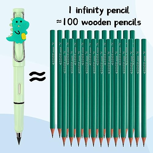 10 lápices eternos infinitos sin tinta con borrador miniatura 3