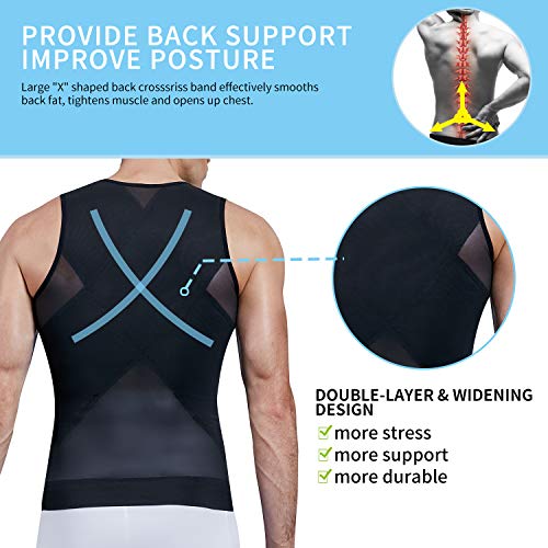 MISS MOLY Compression Shirts for Men to Hide Gynecomastia Moobs Slimming Body Shaper Vest Abs Tank Top Undershirt4