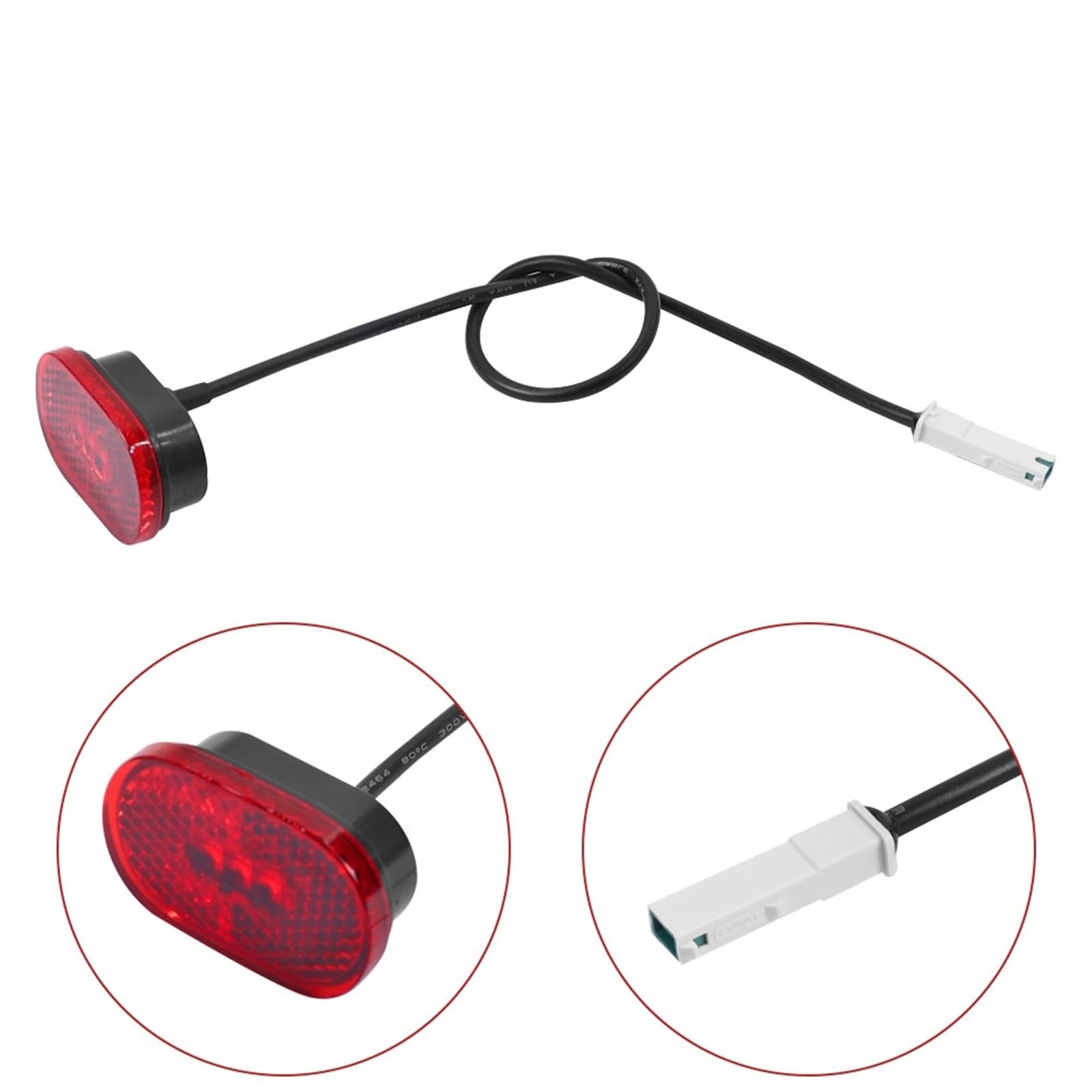 Kit De Guardabarros De Rueda Trasera Compatible For Xiaomi M365 1S Pro PRO2 Mi3 Scooter Eléctrico Guardabarros Trasero Luz Trasera Soporte De Guardabarros Trasero Piezas De Soporte(Wit)