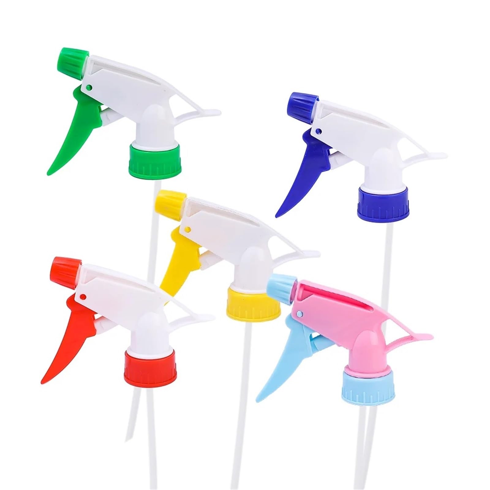 WUPNGS Spray Nozzle 30 Pcs Random Color Trigger Sprayer Nozzles - Universal for Home Cleaning, Garden Watering For Bottles