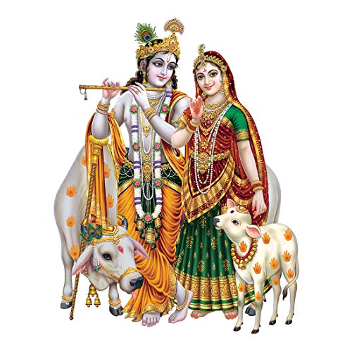 Rangoli Vinyl Large Religious Wall Sticker (Multicolour, 50 Or 70 Cm), Self-Adhesive