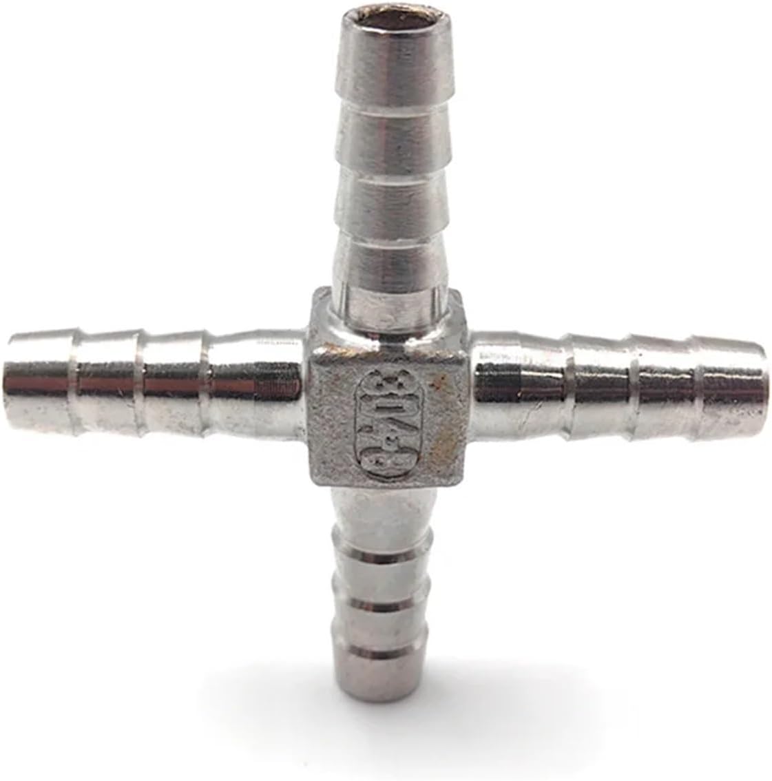 SS304 Hose Barb 6mm 8 10 12 14 15 16 19 20 25mm Hose Hook T L Y-shaped Cross Four-way Water Gas Splitter Homebrew Pipe Fittings(Cross,15mm)
