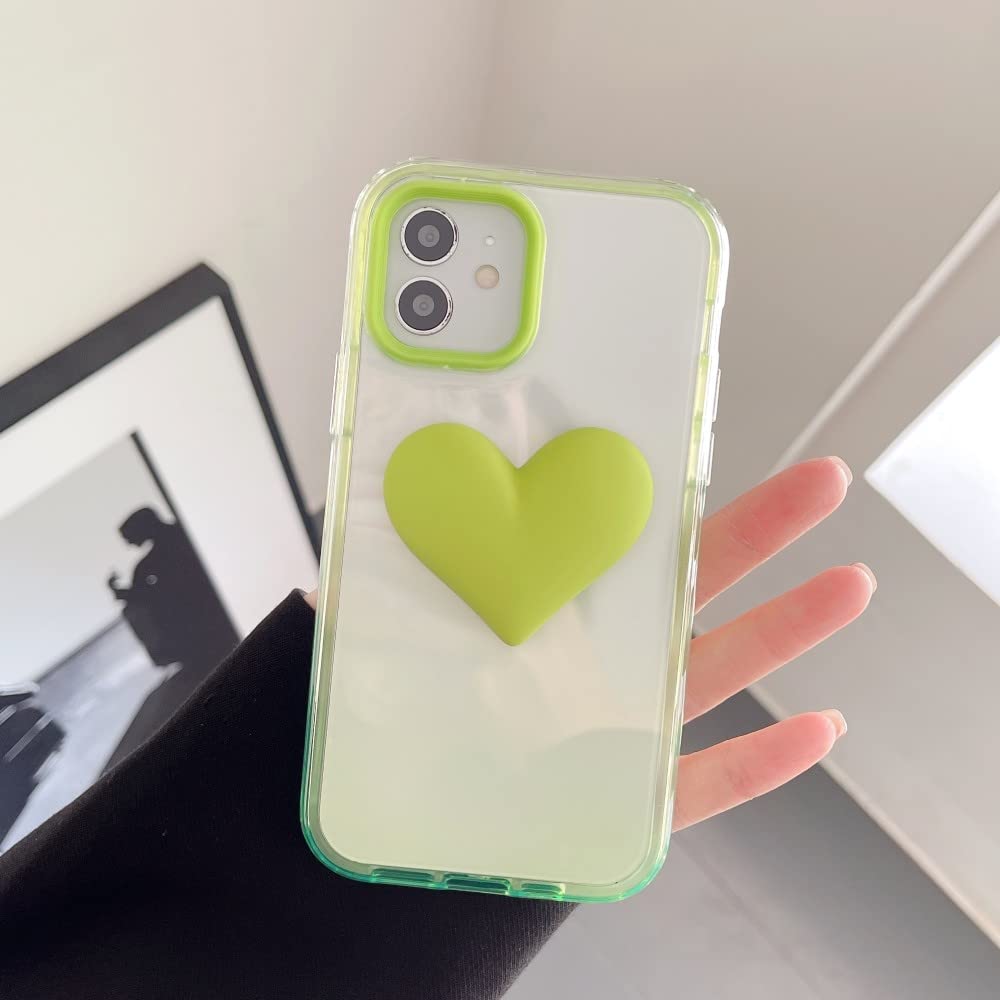 Coque Clear Love Heart iPhone 7 évite les rayures de l'objectif