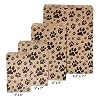 N'icePackaging 100 Bags/Pack of our Decorative Flat Paper Gift Bags - Paw-Print Pattern on Brown or White Kraft Bags - for Sales/Treats/Parties Cookies/Gifts (Kraft, 4 x 6)