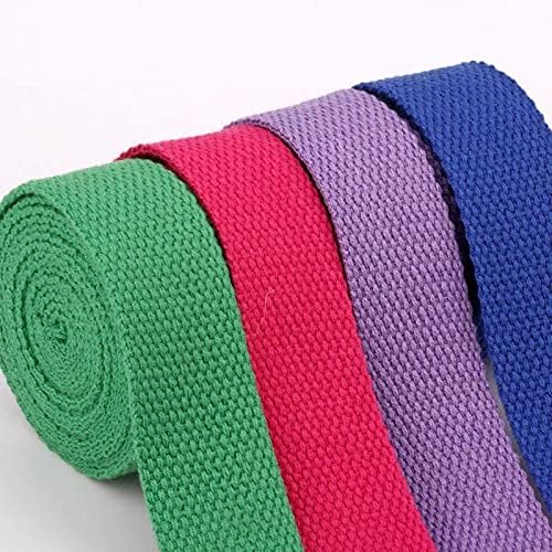 Sangle Coton/polyester DTKJ – 25 Mm, Rouleaux 4,5/9,1/18,2 M, Noir, Pour Bricolage, Sacs, Camping, Réparations