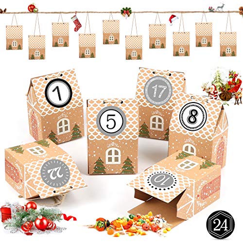 Bluelves-Calendrier-de-lAvent-24-Calendrier-de-lavent-Maison-a-Faire-soi-Calendrier-Noel-Maison-en-Papier-avec-24-Autocollants-Numerotes-Calendrier-de-lavent-Boite-Calendrier-de-lAvent-DIY Bluelves Calendrier de l'Avent DIY - Un Noël magique et personnalisé !