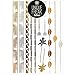 Produktbild Unique Freak Tattoos Hawaii - Luxury Premium Quality Gold Metallic Temporary Tattoo Sheet *FULL SIZE LARGE SHEET*
