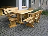  KJR Holzmanufaktur Gartenmöbel, Sitzgruppe, Eiche, 2 m
