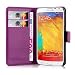 Produktbild Cadorabo Hülle kompatibel mit Samsung Galaxy Note 3 NEO Hülle in Mangan VIOLETT Handyhülle mit Kartenfach und Standfunktion Schutzhülle Etui Tasche