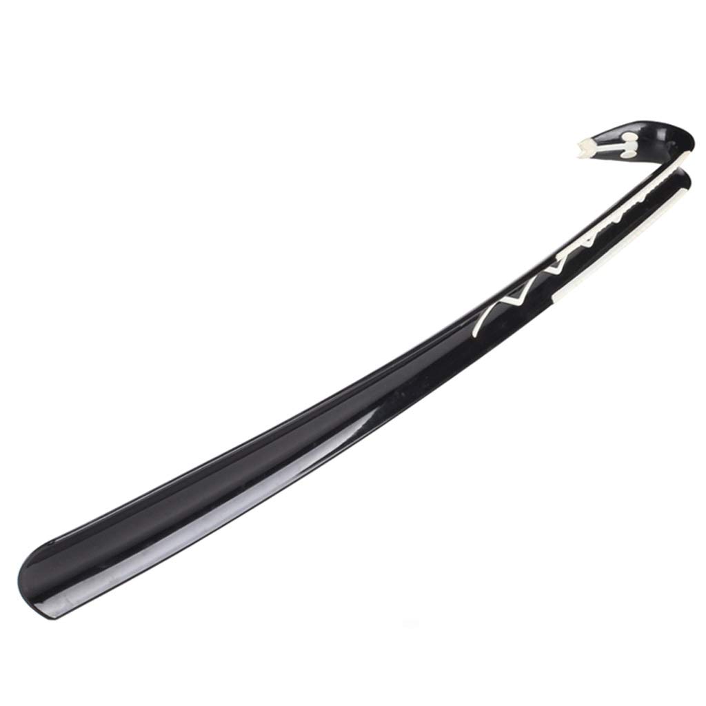 Chausse-pied allongé en plastique de 60,3 cm noir pour se chausser facilement