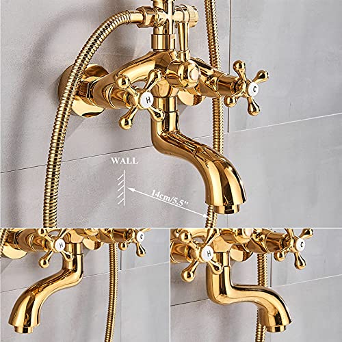 Mitigeur de douche mural avec cascade de baignoire pour salle de bain familiale
