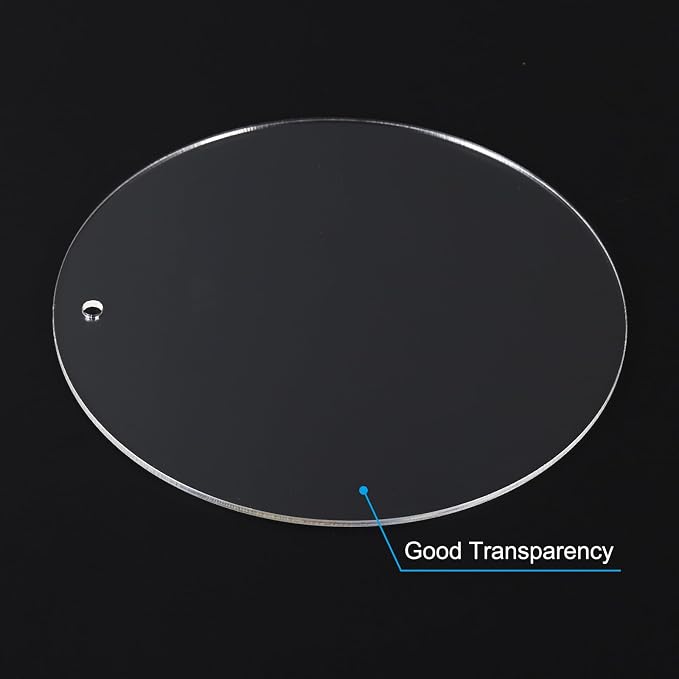 Discos acrílicos transparentes de 5" paquete de 2 miniatura 4