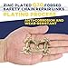 Terixe 5/16 Inch Safety Chain Repair Link 4 Pack, G70 Alloy Steel Double Clevis Chain Connector Link, 5/16 Inch Twin Clevis Link for Safety Chain Link Repair, 3900 lbs Working Load Chain Connectors
