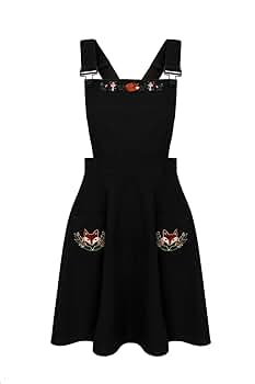 ワンピース Apolina 2025ss / Bessie Pinafore Hell Bunny Basil Fox Embroidery Retro Pinafore Dress (US
