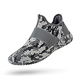 QANSI Mens Sneakers Slip-on Lightweight Athletic Running Walking Gym Shoes