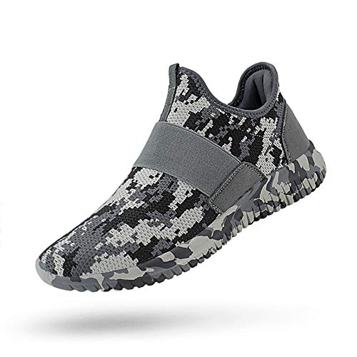 QANSI Mens Sneakers Slip-on Lightweight Athletic Running Walking Gym Shoes