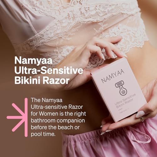 Image of Namyaa Ultra Sensitive Bikini Razor for Women | 3 Blade Precision | Smooth & Painless Hair Removal | Curve-Friendly Design | No Cuts & No Irritation | Long-Lasting Smoothness | Pack of 3