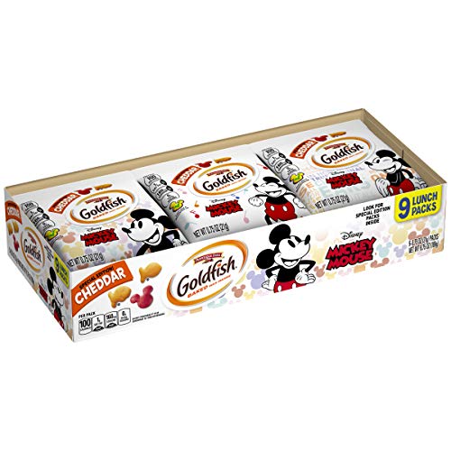 Goldfish Special Edition Crackers with Disney's Mickey Mouse, 9-Count Tray, 0.75 Ounce