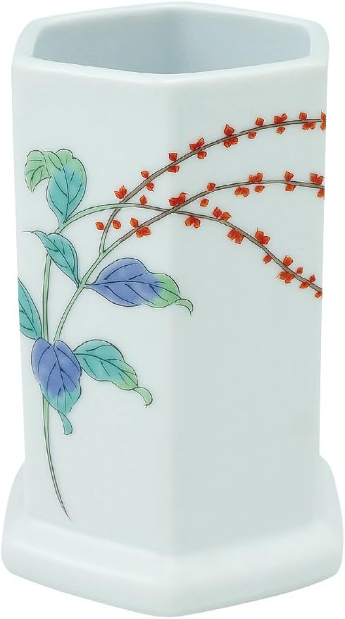 Yamashita Crafts 45025900 Chopsticks Holder, Mizuhiki Grass, Diameter 3.1 x Height 4.7 inches (8 x 12 cm), Arita Ware Chopsticks Holder, Presentation Box Included